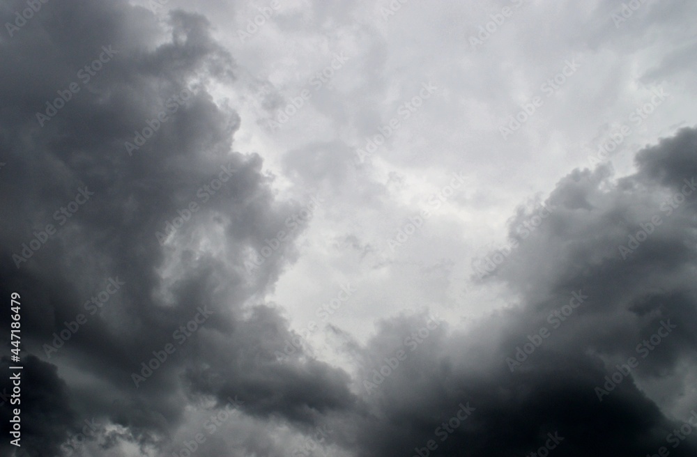 Dark clouds in the sky before a thunderstorm Dark clouds in the sky before a thunderstorm