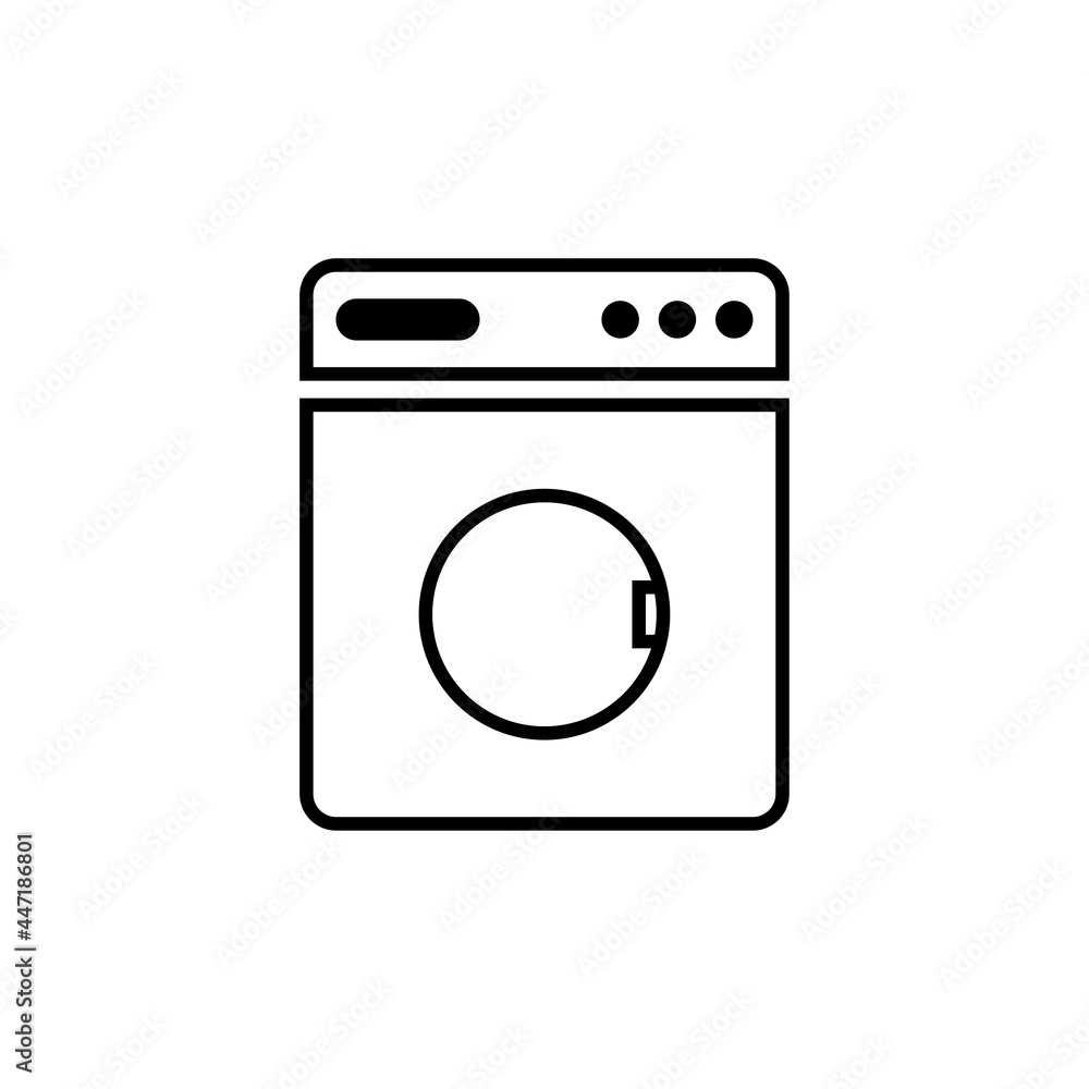 washing machine flat icon vector illustration washing machine flat icon vector illustration