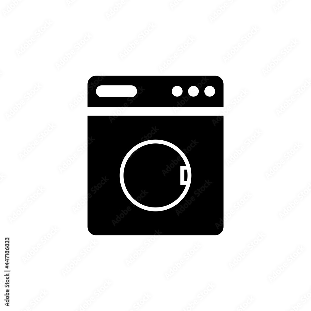 washing machine flat icon vector illustration washing machine flat icon vector illustration