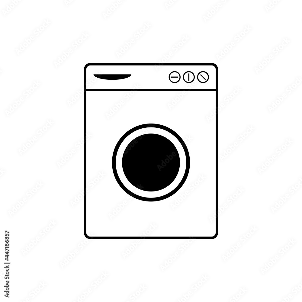 washing machine flat icon vector illustration washing machine flat icon vector illustration