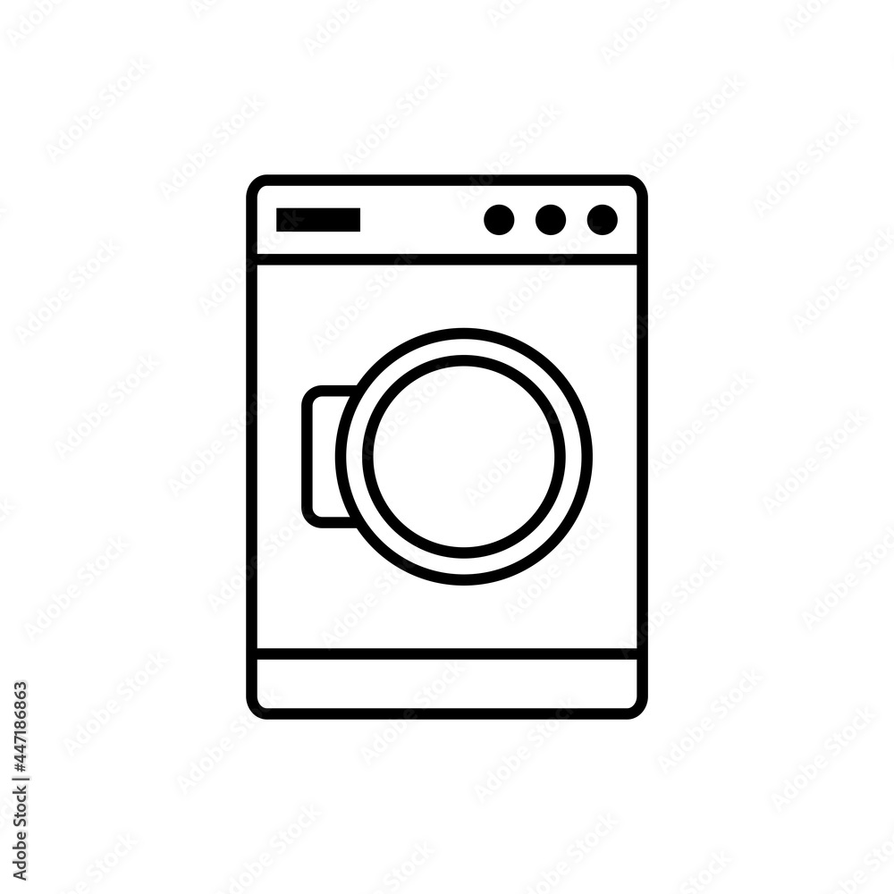 washing machine flat icon vector illustration washing machine flat icon vector illustration