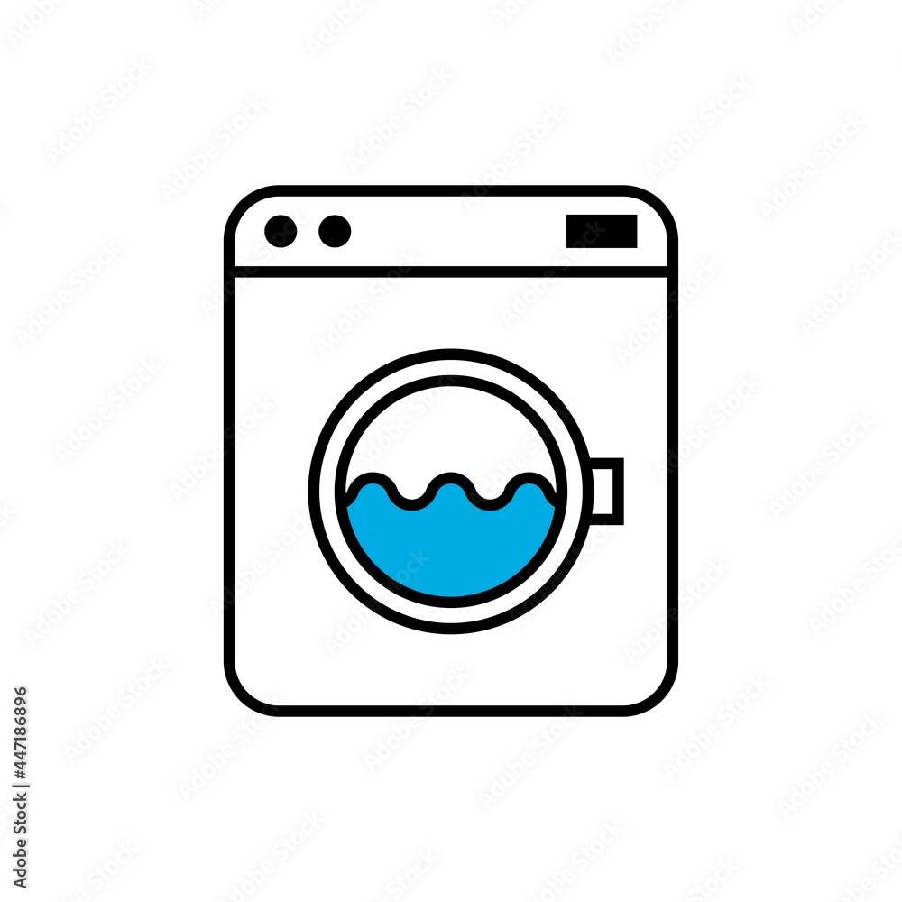 washing machine flat icon vector illustration washing machine flat icon vector illustration