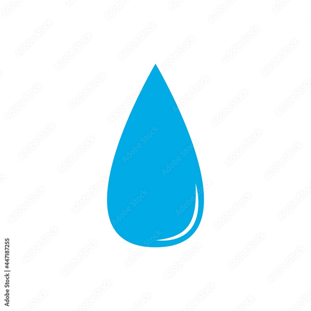 water drop flat icon vector illustration