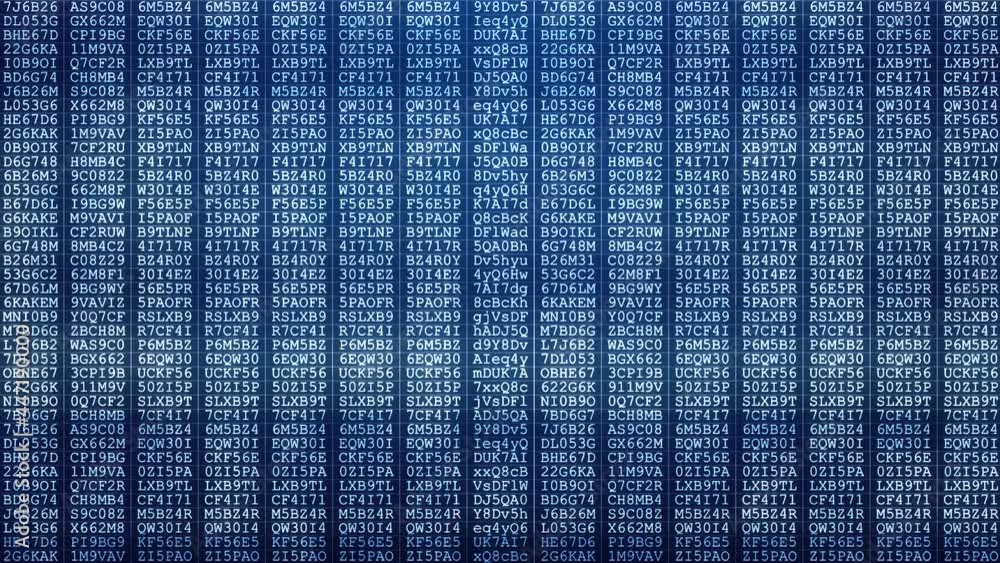 Abstract futuristic cyberspace with binary code matrix Loop background ...