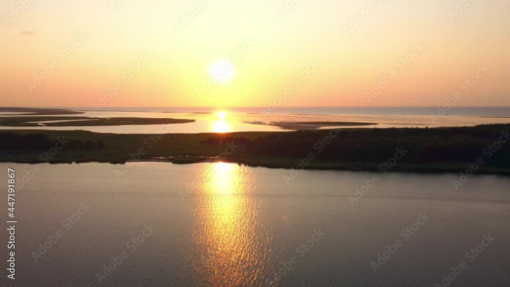 great view of the island and ocean, sea, calm weather with sunset great view of the island and ocean, sea, calm weather with sunset