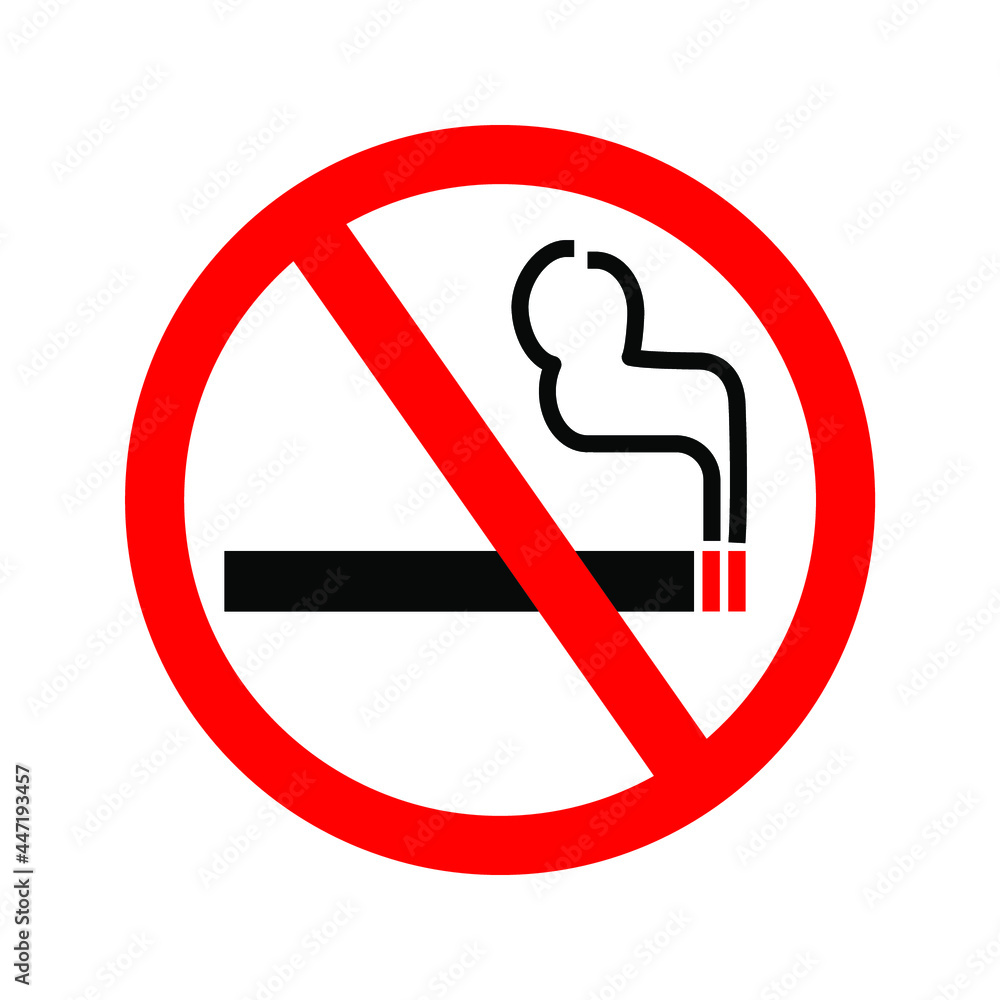 smoking icon. with a red prohibition sign. No Smoking. EPS 10. smoking icon. with a red prohibition sign. No Smoking. EPS 10.