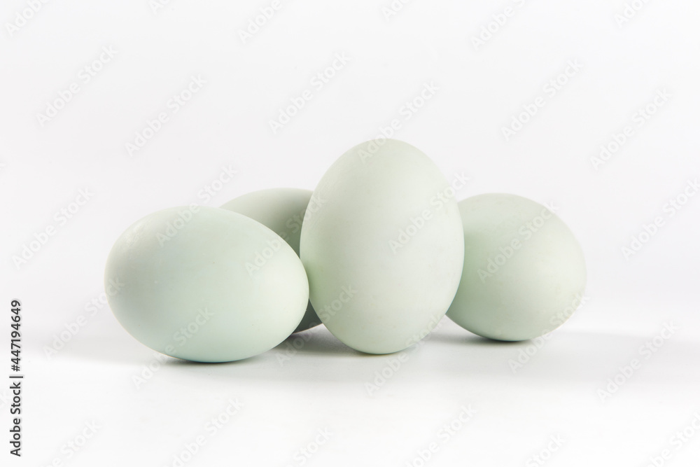 duck eggs on white isolated background duck eggs on white isolated background