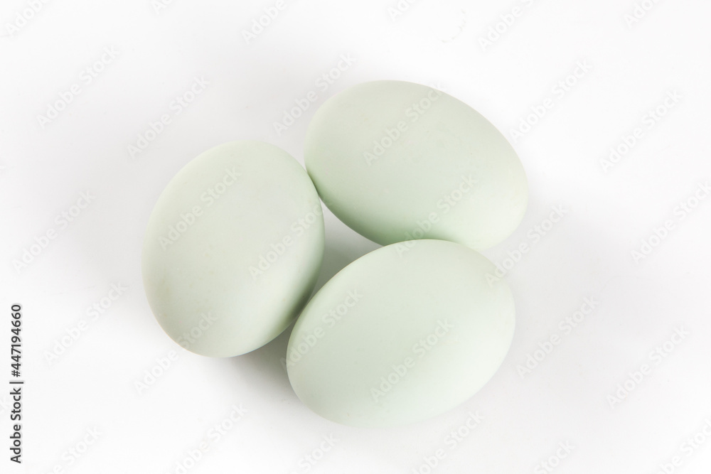 duck eggs on white isolated background duck eggs on white isolated background