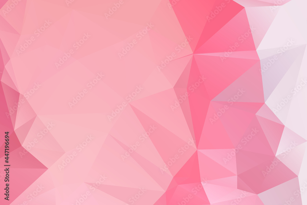 Obraz premium Pink Abstract Color Polygon Background Design, Abstract Geometric Origami Style With Gradient