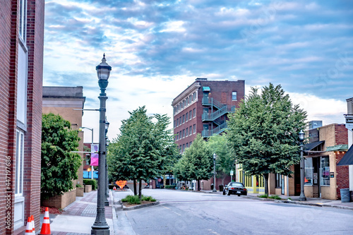 Rock hill south carolina downtown in the morning