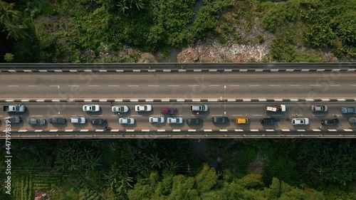 Wallpaper Mural Cars in heavy Lagos traffic at dusk through till night Torontodigital.ca