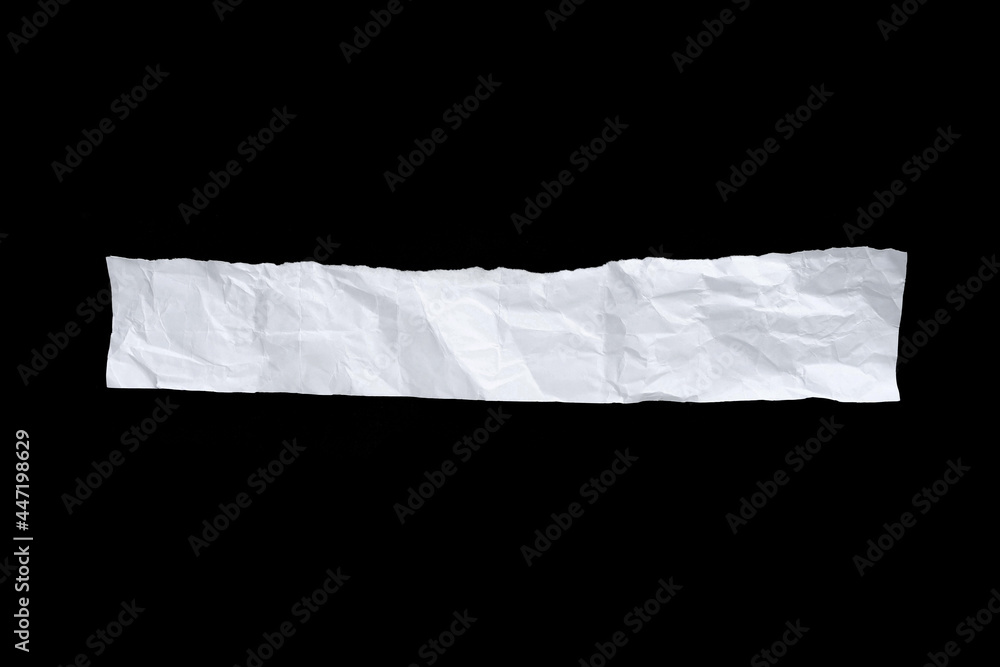 Recycled paper craft stick on a black background. white paper torn or ripped pieces of paper isolated on black background with clipping path. Recycled paper craft stick on a black background. white paper torn or ripped pieces of paper isolated on black background with clipping path.