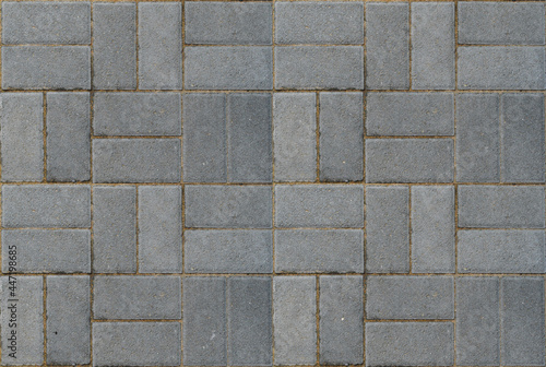 Wallpaper Mural Seamless texture of a pedestrian path paved with artificial gray stone. Torontodigital.ca