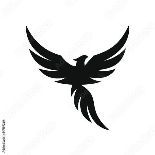 phoenix unique logo design vector template	