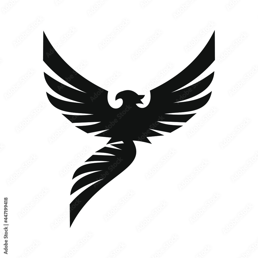 Obraz premium phoenix unique logo design vector template 
