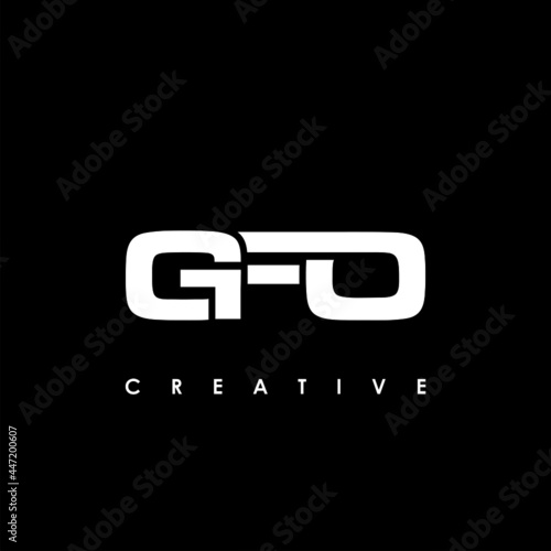 GFO Letter Initial Logo Design Template Vector Illustration