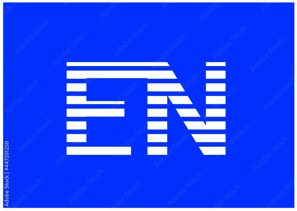 EN Letter Logo and T shirt Design Template EN Letter Logo and T shirt Design Template