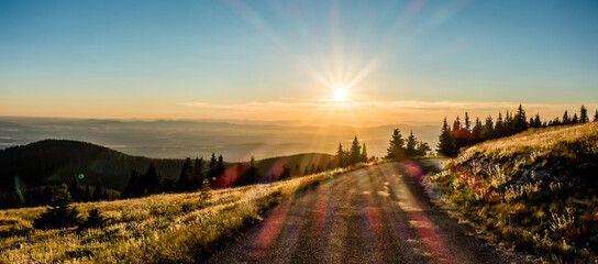 beautiful scenic nature views at spokane mountain in washington state