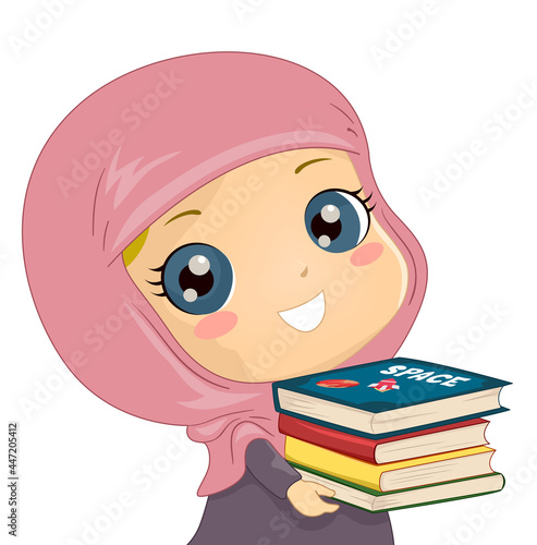 Kid Girl Muslim Carry Space...