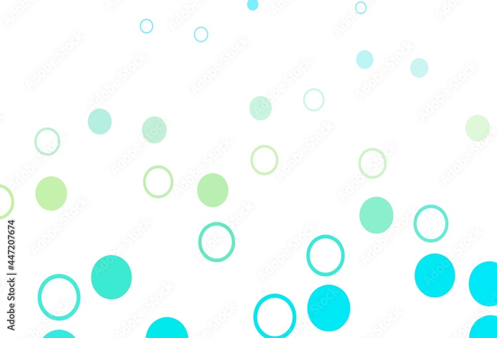 Light Blue, Yellow vector template with circles.