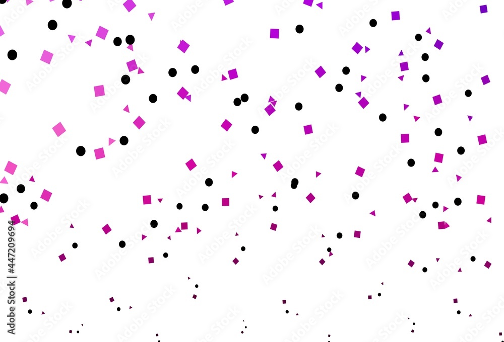 Light Purple vector pattern in polygonal style with circles.