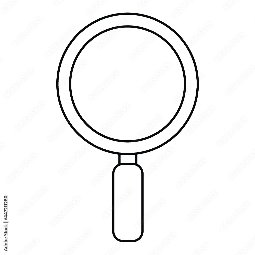 Magnifying Glass Outline Vector Magnifying Glass Outline Vector