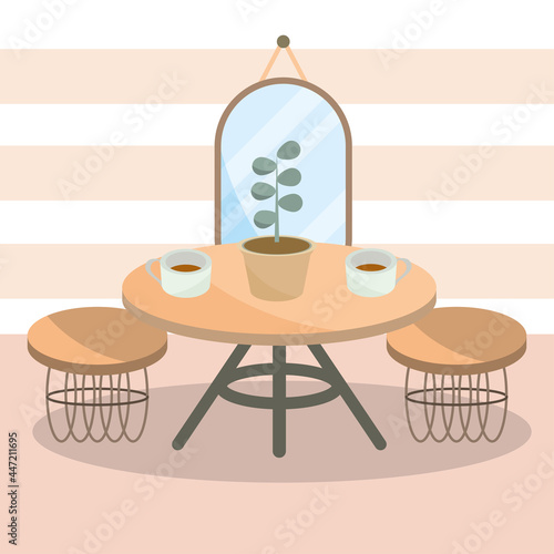 dining table and chairs