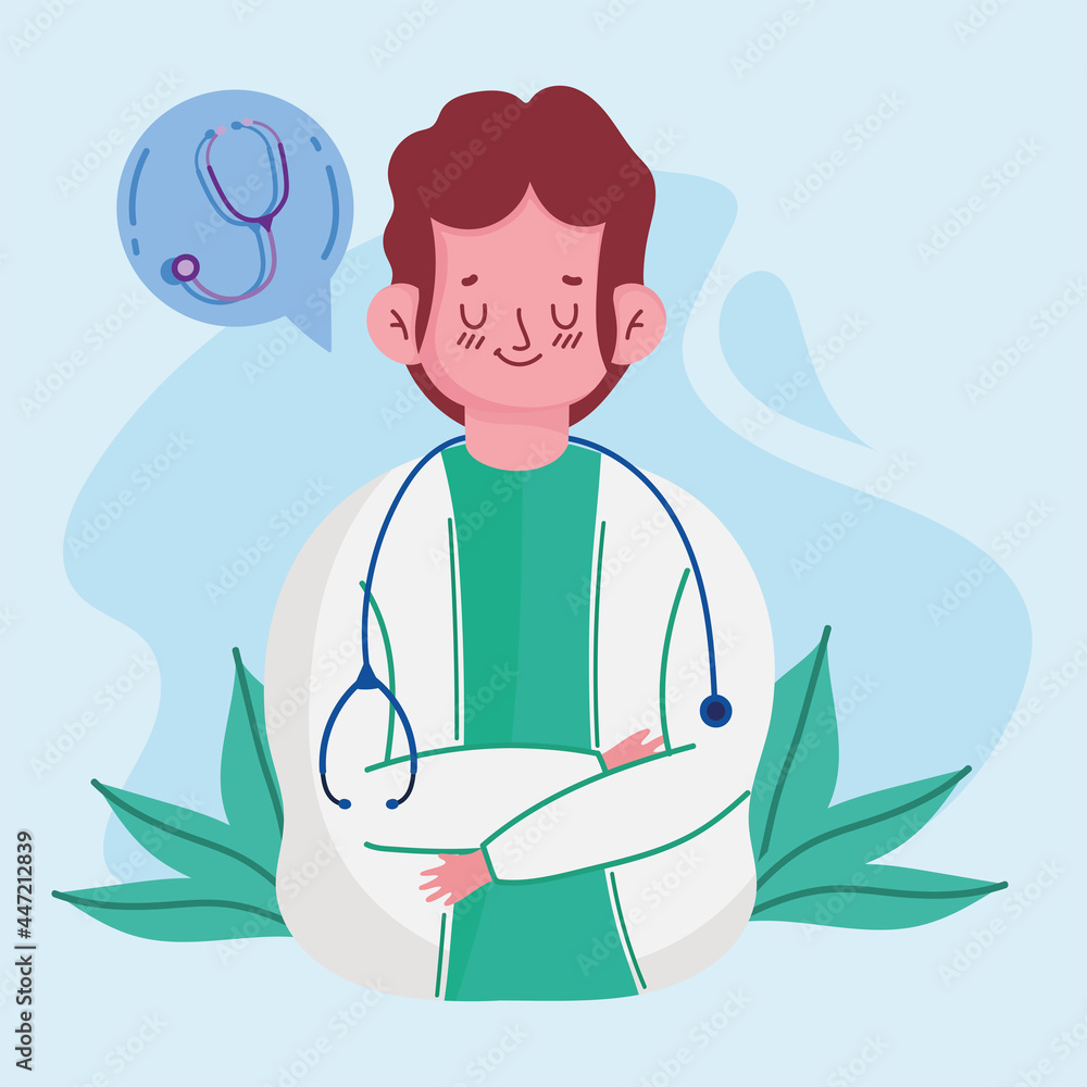 cartoon doctor man cartoon doctor man