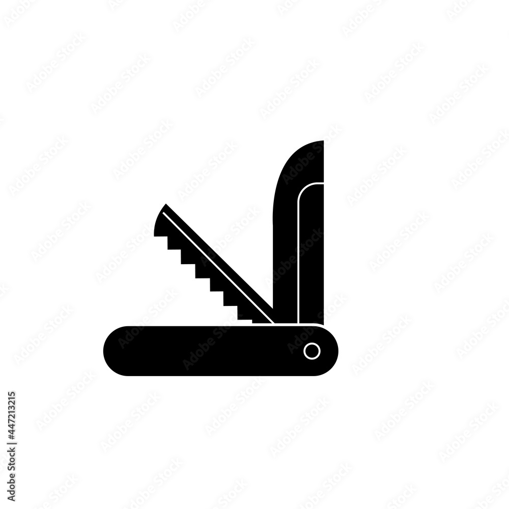 pocket knife icon design. camping equipment pocket knife icon design. camping equipment