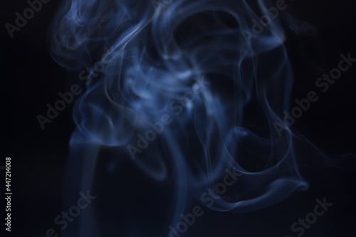 smoke on black background