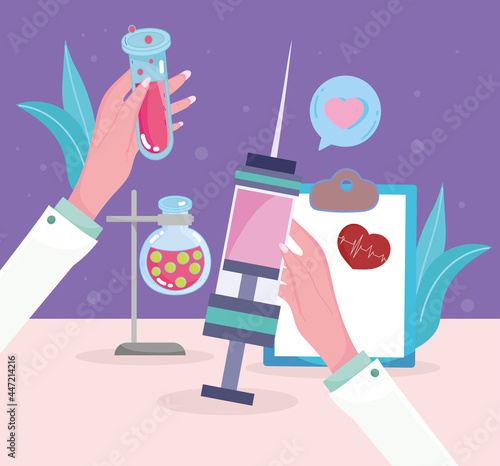 vaccination syringe medicine