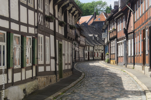 Goslar - Fachwerkh  user in der historischen Altstadt  Niedersachsen  Deutschland  Europa