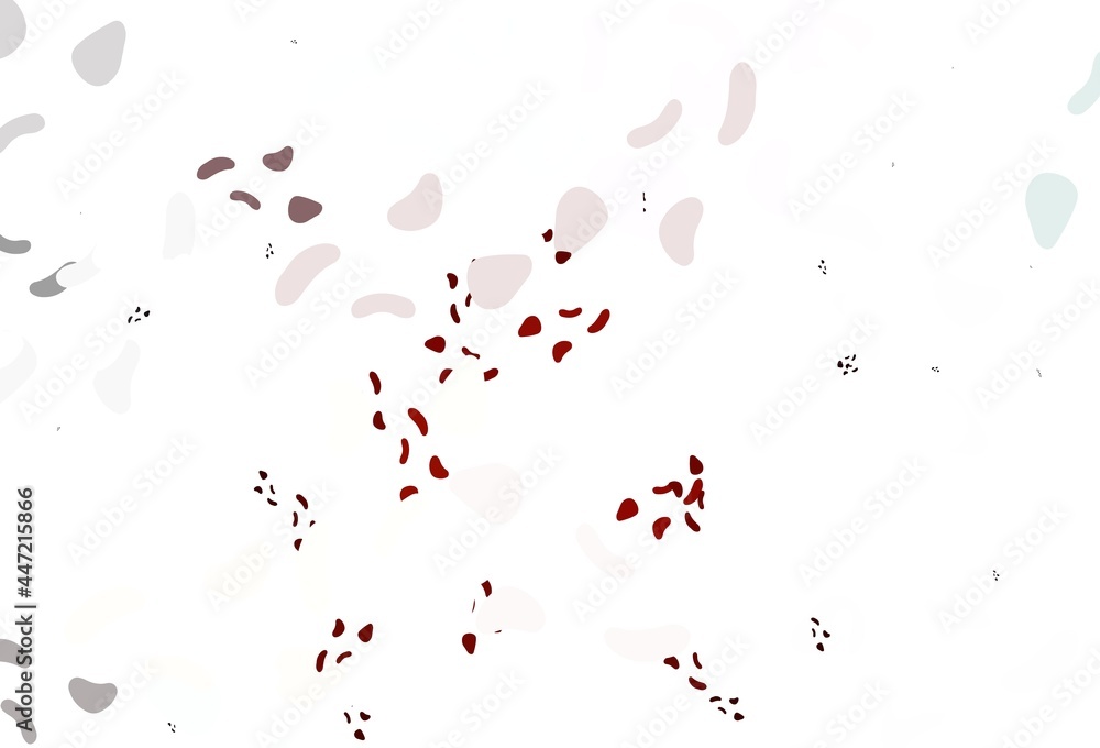 Light red vector backdrop with abstract shapes.
