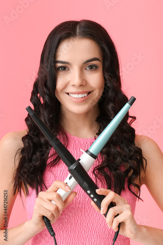 Beautiful young woman with ...