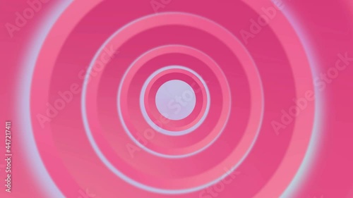 4k light sunny gradient seamless looped animated background. 3d circle rings minimal animation for presentation, event, party text backdrop. Halloween sale. Endless pure transition.