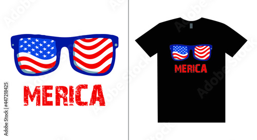 USA printing t-shirt design