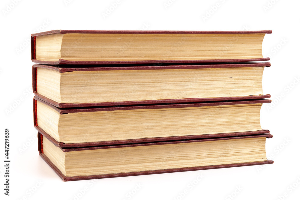 Old hardback books background. Top view. education background. Back to school. Copy space for text. Old hardback books background. Top view. education background. Back to school. Copy space for text.