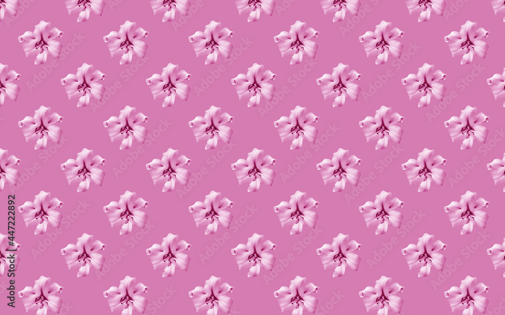 Beautiful flowers lilies. Seamless pattern of Lily flower bloom. Floral natural background. Beautiful flowers lilies. Seamless pattern of Lily flower bloom. Floral natural background.