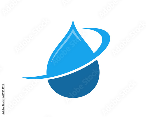 water swoosh logo template