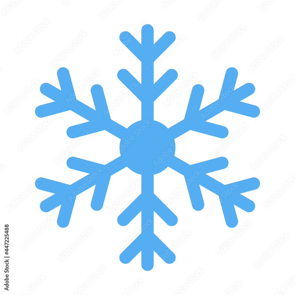 Snowflake icon isolated on white background Snowflake icon isolated on white background