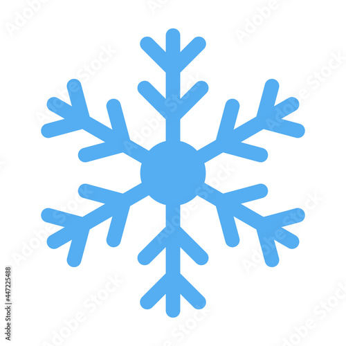 Snowflake icon isolated on white background