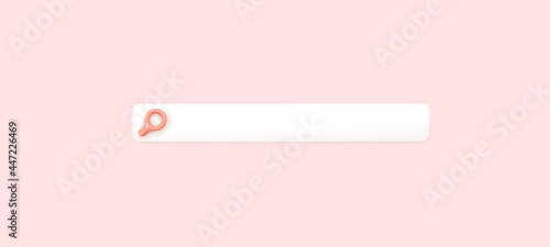 Search bar template for website. Navigation search for browser. Vector illustration