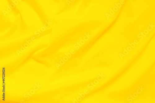 Wallpaper Mural Soft focus yellow smooth ripple linen fabric texture background, yellow is the color trend of 2021 that represents freshness, vitality, optimism and hope Torontodigital.ca