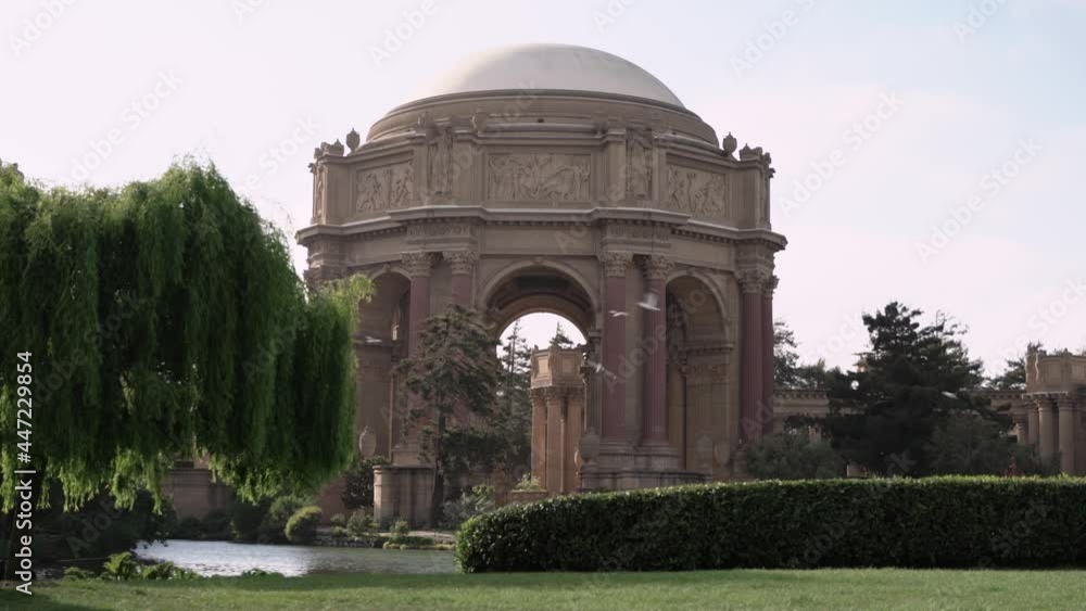 Beautiful scenic view of the Palace of Fine Arts in San Francisco, California Beautiful scenic view of the Palace of Fine Arts in San Francisco, California