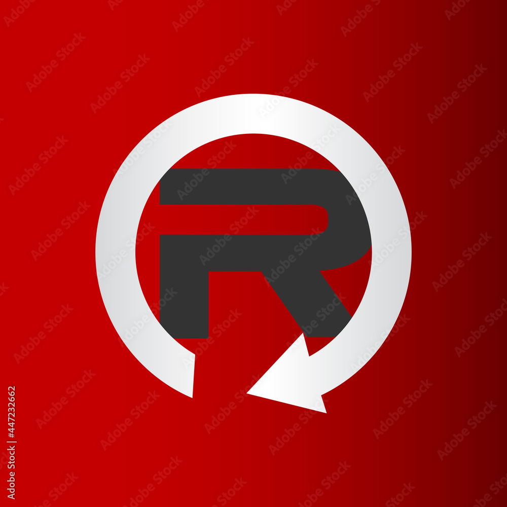 creative simple letter R reload logo vector design icon illustration creative simple letter R reload logo vector design icon illustration