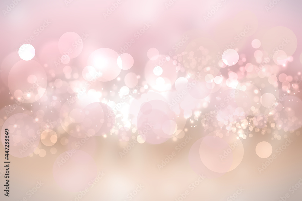 Abstract blurred fresh vivid spring summer light delicate pastel pink white bokeh background texture with bright circular soft color lights. Beautiful backdrop illustration. Abstract blurred fresh vivid spring summer light delicate pastel pink white bokeh background texture with bright circular soft color lights. Beautiful backdrop illustration.