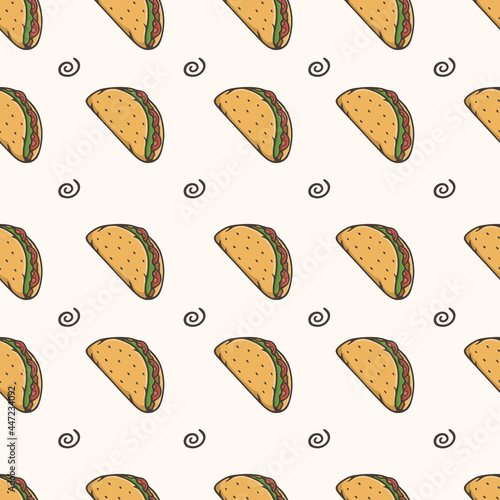 taco seamless pattern