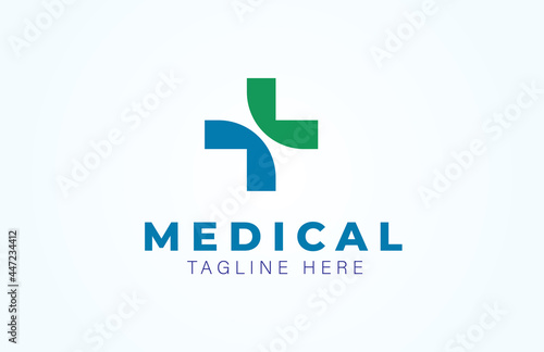 Free Download Medical logo, modern and elegant  medical cross style, flat design logo template element vector illustration - GFXLoad