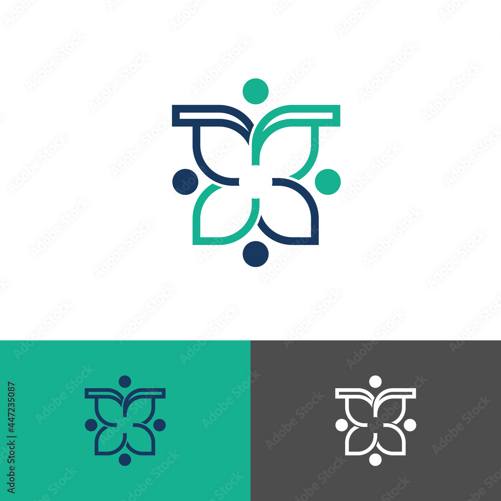 abstract round emblem flower in a circle style vector abstract round emblem flower in a circle style vector