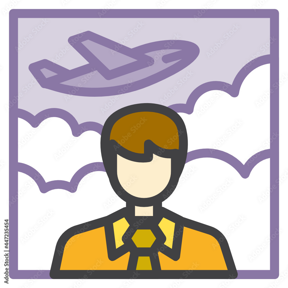 Business man ,Business Travel filled outline icon. Business man ,Business Travel filled outline icon.